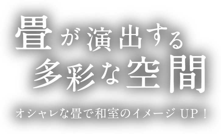 畳が演出する多彩な空間